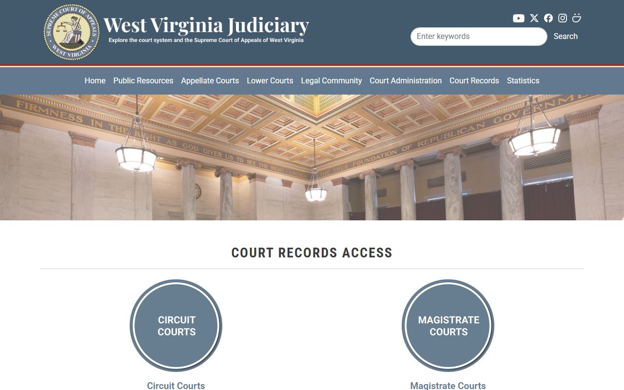 Brooke County court records after arrest access page